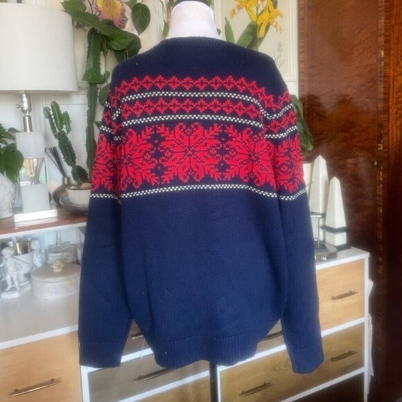 J. McLaughlin Man’s Winter Ski Norwegian Scandinavian Sweater‎ - Picture 7 of 9